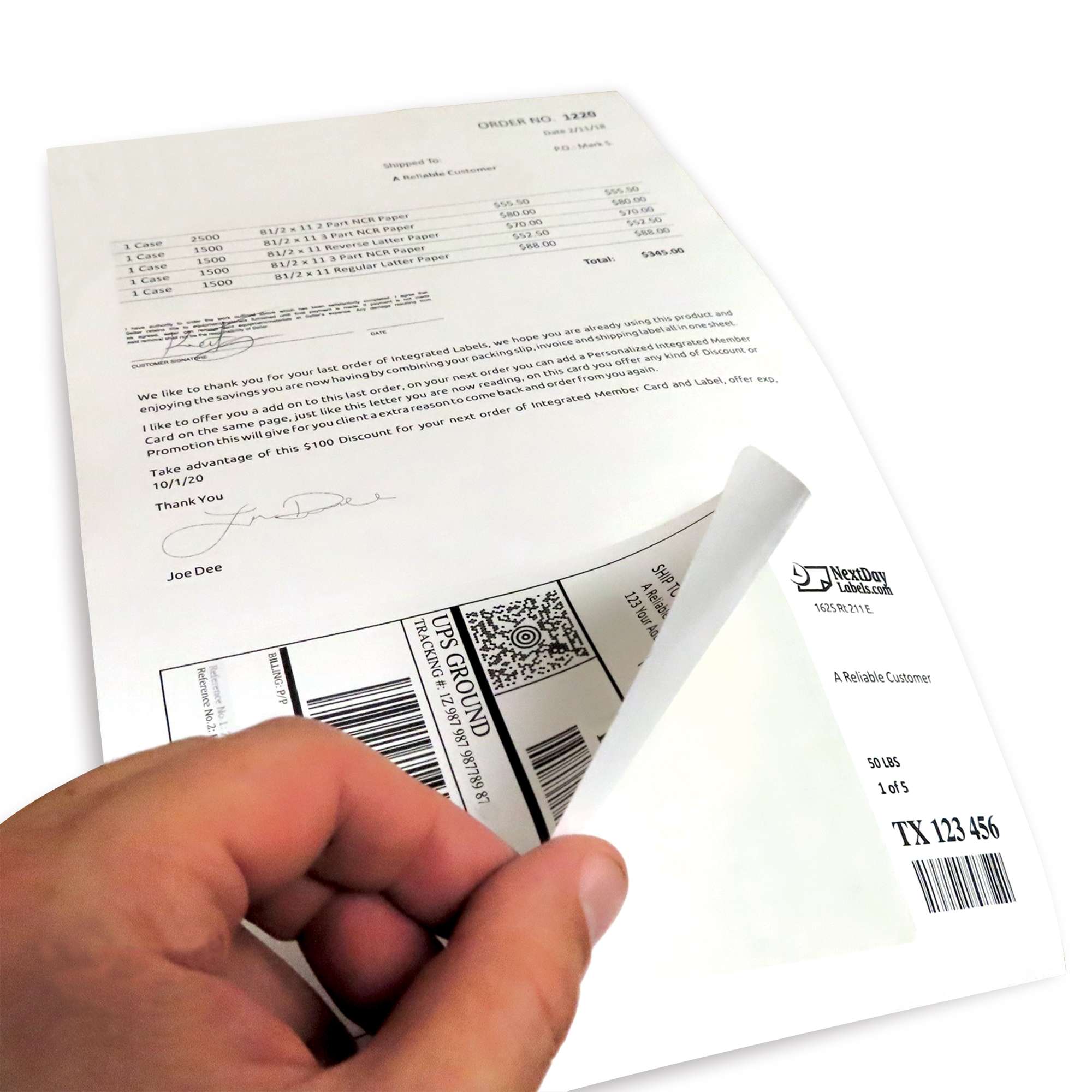 Integrator Label Integrated Labels - Stock Supplies Ltd